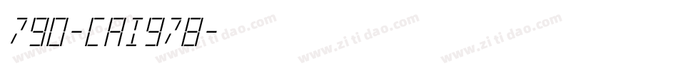790-CAI978字体转换