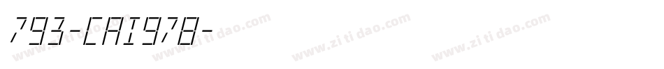 793-CAI978字体转换