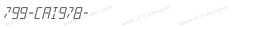 799-CAI978字体转换