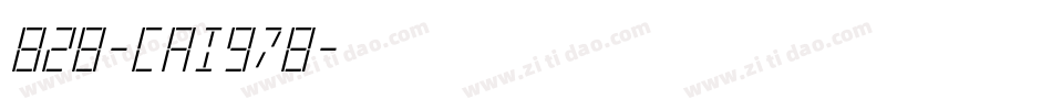 828-CAI978字体转换