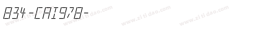 834-CAI978字体转换