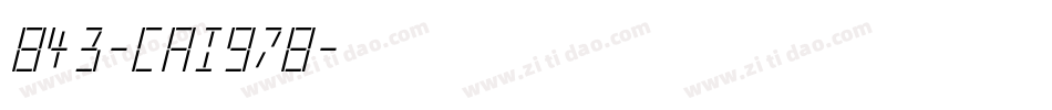 843-CAI978字体转换