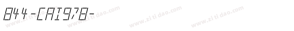 844-CAI978字体转换