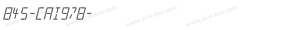 845-CAI978字体转换