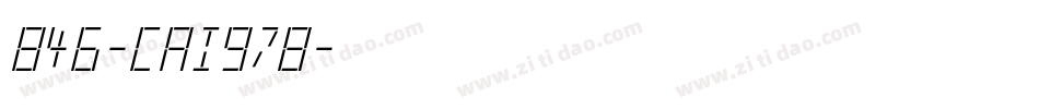 846-CAI978字体转换