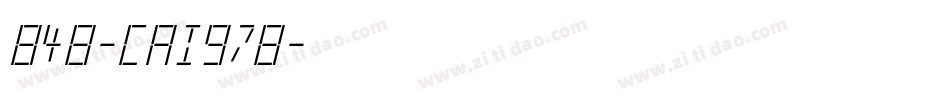 848-CAI978字体转换