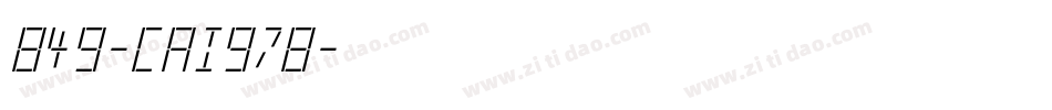 849-CAI978字体转换