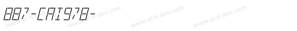 887-CAI978字体转换