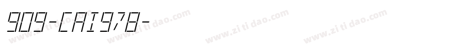 909-CAI978字体转换