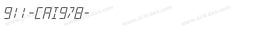 911-CAI978字体转换