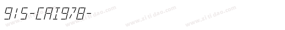 915-CAI978字体转换