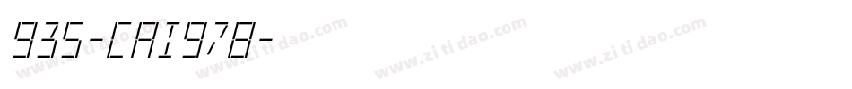 935-CAI978字体转换