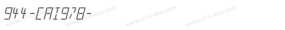 944-CAI978字体转换