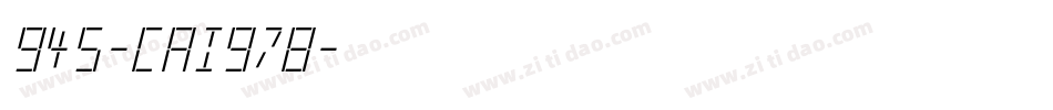 945-CAI978字体转换