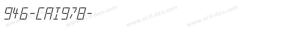 946-CAI978字体转换