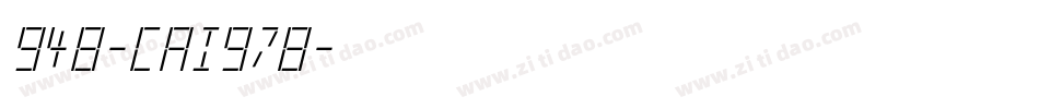 948-CAI978字体转换