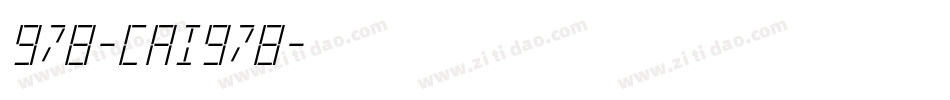 978-CAI978字体转换