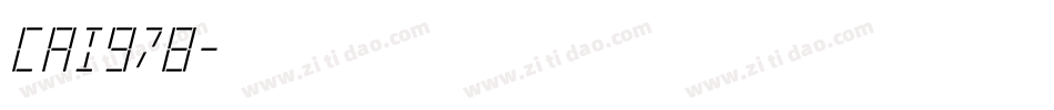 CAI978字体转换