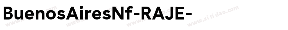 BuenosAiresNf-RAJE字体转换