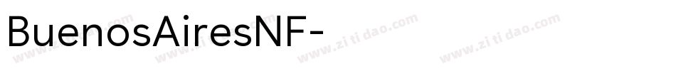 BuenosAiresNF字体转换