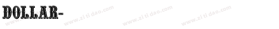 Dollar字体转换