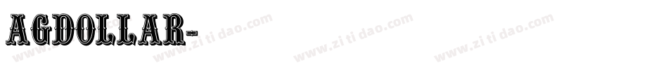 agdollar字体转换