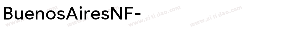 BuenosAiresNF字体转换