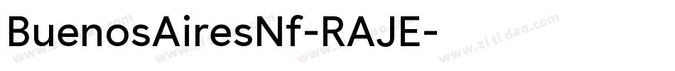 BuenosAiresNf-RAJE字体转换