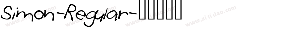 Simon-Regular字体转换
