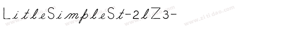 LitleSimpleSt-2lZ3字体转换