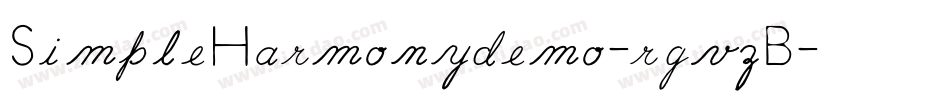 SimpleHarmonydemo-rgvzB字体转换