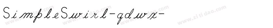 SimpleSwirl-qdwx字体转换