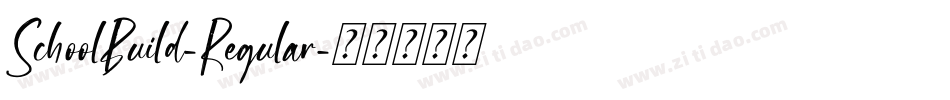 SchoolBuild-Regular字体转换