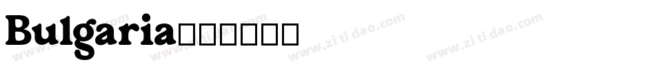 Bulgaria字体转换