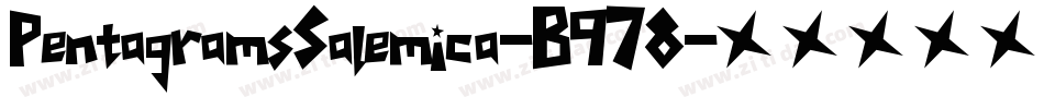 PentagramsSalemica-B978字体转换
