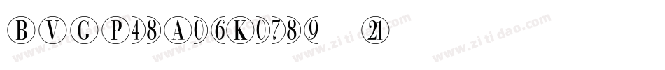 BVGPosAufKursiv字体转换