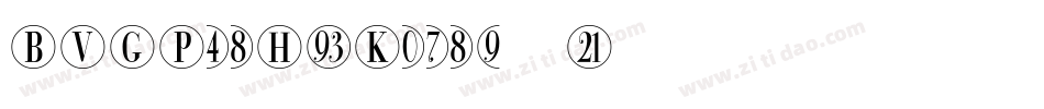 BVGPosHinKursiv字体转换
