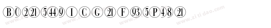 BubbledotICG-FinePos字体转换