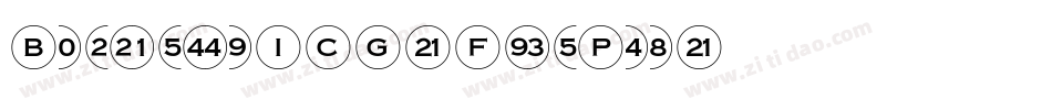BubbledotICG-FinePos字体转换
