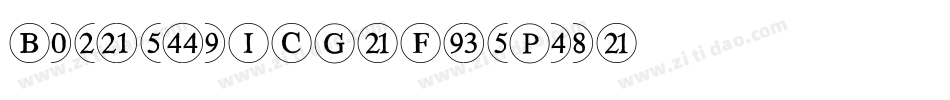BubbledotICG-FinePos字体转换