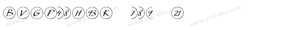 BVGPosHinKursiv字体转换