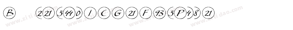 BubbledotICG-FinePos字体转换