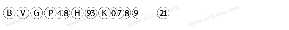 BVGPosHinKursiv字体转换
