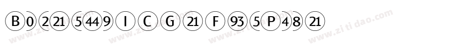 BubbledotICG-FinePos字体转换