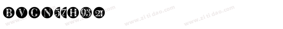 BVGNegHin字体转换