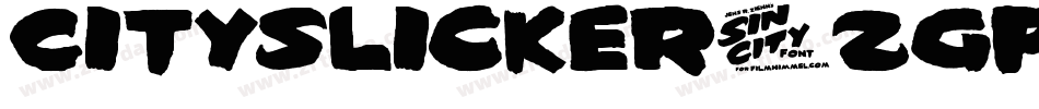 Cityslicker-ZGpB字体转换