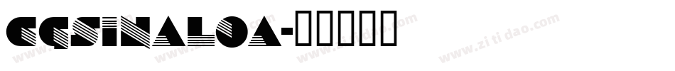 CgSinaloa字体转换