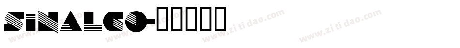 Sinalco字体转换