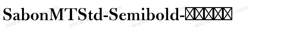 SabonMTStd-Semibold字体转换