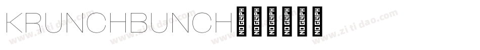 KRUNCHBUNCH字体转换